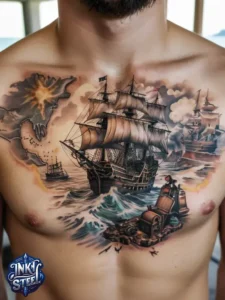 Traditional pirate tattoos - Pirate Tattoos for Men - Pirate tattoos meaning - Pirate tattoos for females - Pirate Tattoos Temporary - Pirate tattoos small