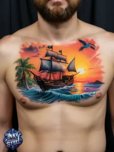 Traditional pirate tattoos - Pirate Tattoos for Men - Pirate tattoos meaning - Pirate tattoos for females - Pirate Tattoos Temporary - Pirate tattoos small