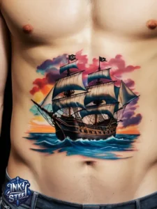 Traditional pirate tattoos - Pirate Tattoos for Men - Pirate tattoos meaning - Pirate tattoos for females - Pirate Tattoos Temporary - Pirate tattoos small