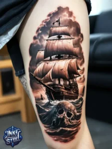 Traditional pirate tattoos - Pirate Tattoos for Men - Pirate tattoos meaning - Pirate tattoos for females - Pirate Tattoos Temporary - Pirate tattoos small