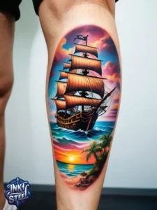 Traditional pirate tattoos - Pirate Tattoos for Men - Pirate tattoos meaning - Pirate tattoos for females - Pirate Tattoos Temporary - Pirate tattoos small