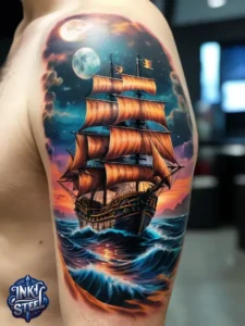 Traditional pirate tattoos - Pirate Tattoos for Men - Pirate tattoos meaning - Pirate tattoos for females - Pirate Tattoos Temporary - Pirate tattoos small