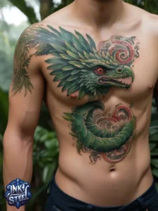 Quetzalcoatl tattoos small - Quetzalcoatl tattoo ideas - Quetzalcoatl tattoo sleeve - Quetzalcoatl tattoo forearm - Quetzalcoatl Tattoo woman - Quetzalcoatl tattoo leg