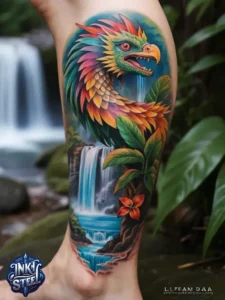 Quetzalcoatl tattoos small - Quetzalcoatl tattoo ideas - Quetzalcoatl tattoo sleeve - Quetzalcoatl tattoo forearm - Quetzalcoatl Tattoo woman - Quetzalcoatl tattoo leg