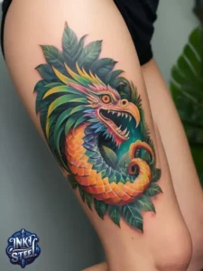 Quetzalcoatl tattoos small - Quetzalcoatl tattoo ideas - Quetzalcoatl tattoo sleeve - Quetzalcoatl tattoo forearm - Quetzalcoatl Tattoo woman - Quetzalcoatl tattoo leg