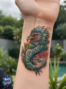 Quetzalcoatl tattoos small - Quetzalcoatl tattoo ideas - Quetzalcoatl tattoo sleeve - Quetzalcoatl tattoo forearm - Quetzalcoatl Tattoo woman - Quetzalcoatl tattoo leg