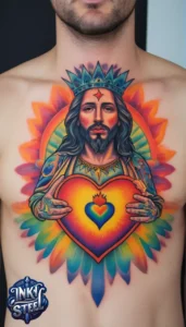 Sacred heart tattoo designs - Sacred heart tattoo small - Sacred heart tattoo meanings - Sacred heart tattoo Traditional - Sacred heart tattoo female