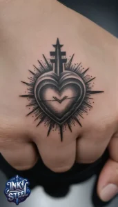 Sacred heart tattoo designs - Sacred heart tattoo small - Sacred heart tattoo meanings - Sacred heart tattoo Traditional - Sacred heart tattoo female