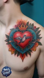 Sacred heart tattoo designs - Sacred heart tattoo small - Sacred heart tattoo meanings - Sacred heart tattoo Traditional - Sacred heart tattoo female