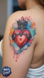 Sacred heart tattoo designs - Sacred heart tattoo small - Sacred heart tattoo meanings - Sacred heart tattoo Traditional - Sacred heart tattoo female