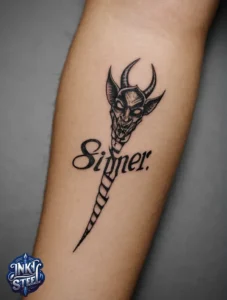 Sinner tattoo meaning - Sinner tattoo ideas - Sinner tattoo neck - Sinner Tattoo font - Sinner tattoo sleeve