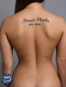 Stretch mark tattoo men - Stretch mark tattoo ideas - Stretch mark Tattoos For ladies - Stretch mark Tattoos stomach