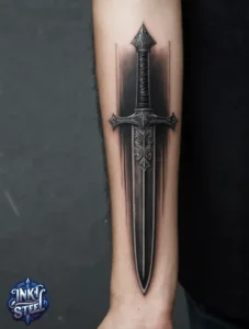 Sword tattoo forearm men - Sword tattoo forearm meaning - Sword tattoo meaning - Sword tattoo forearm female - Small sword tattoo forearm - Sword tattoo Men