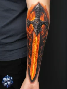 Sword tattoo forearm men - Sword tattoo forearm meaning - Sword tattoo meaning - Sword tattoo forearm female - Small sword tattoo forearm - Sword tattoo Men